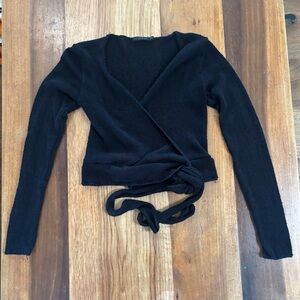 Women’s Indah Wrap Sweater | Black | One Size